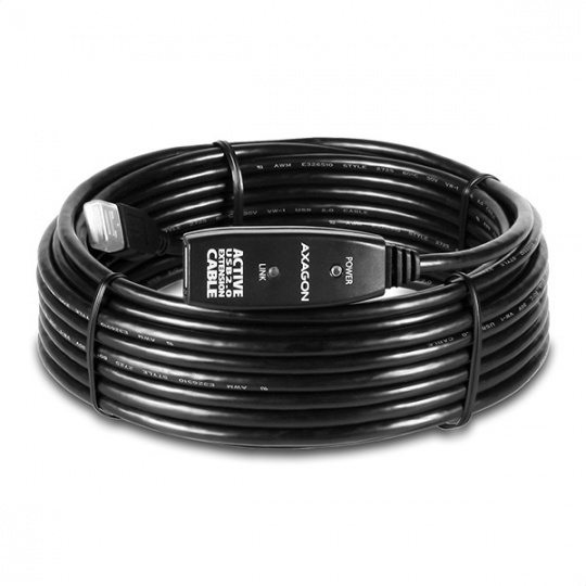 AXAGON ADR-210 USB2.0 Aktywny kabel przedłużający / repeater kabel, 10m