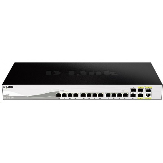 D-Link DXS-1210-16TC 16-port 10Gigabit Smart Managed Switch, 12x 10GbE RJ45, 2x 10GbE SFP+, 2x 10GbE RJ45/SFP+ combo