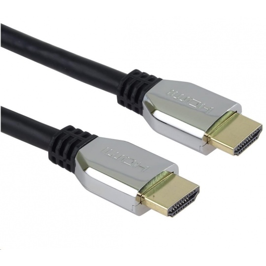 PREMIUMCORD Kabel HDMI 2.1 High Speed + Ethernet kabel (Zinc Alloy krytky, zlacené konektory) 3m