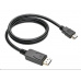 C-TECH kabel DisplayPort/HDMI, 2m, černý