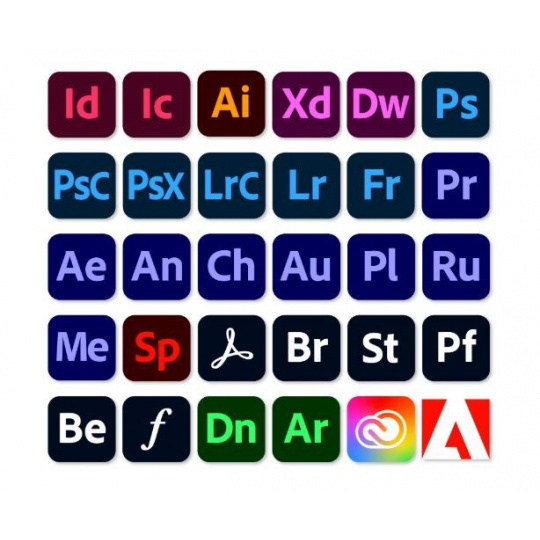 Adobe Creative Cloud for teams All Apps MP ENG GOV NEW 1 User, 1 Month, Level 2, 10 - 49 Lic