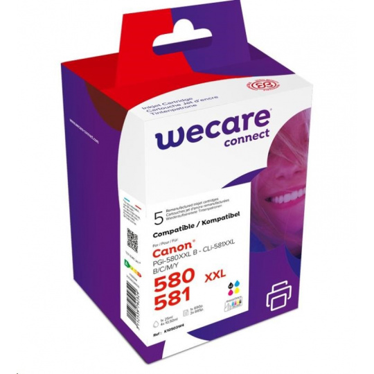 WECARE ARMOR cartridge pro CANON PIXMA TR7550,TR8550,TS6150,TS8150 (K10503W4), černá+CMY,26ml/4x12.2ml