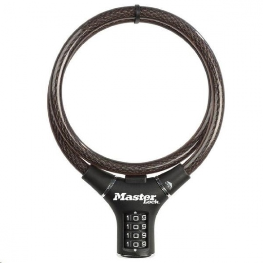 MasterLock 8229EURDPRO Ocelové kombinační lanko na kolo - 0,9m