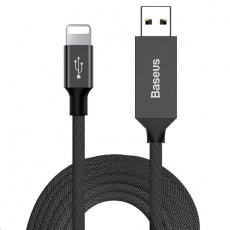 Baseus nabíjecí / datový kabel lightning Artistic Striped Series 5m černá Baseus nabíjecí / datový kabel lightning Artistic Striped Series 5m černá