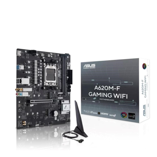 ASUS MB Sc AM5 A620M-F GAMING WIFI, AMD A620, 2xDDR5, 1xHDMI, mATX
