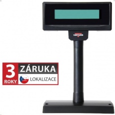 Virtuos zákaznický display FL-2024MW, 2 x 20 znaků 9mm, RS232, včetně napájení +12V, černý Virtuos zákaznický display FL-2024MW, 2 x 20 znaků 9mm, RS232, včetně napájení +12V, černý