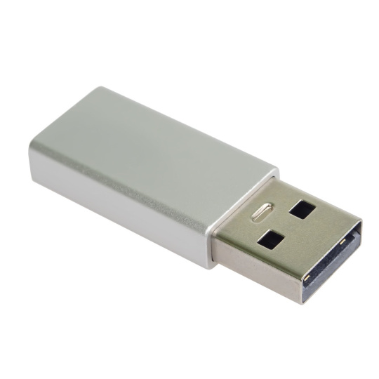 PremiumCord Adaptér USB-C na USB-A 2.0, stříbrná