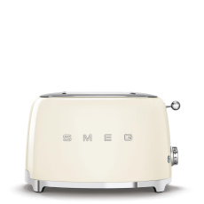 Smeg TSF01CREU toustovač / topinkovač, 2 toasty, 6 úrovní opékání, zásuvka na drobky, styl. 50. let, krémový Smeg TSF01CREU toustovač / topinkovač, 2 toasty, 6 úrovní opékání, zásuvka na drobky, styl. 50. let, krémový
