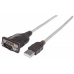 MANHATTAN Převodník z USB na sériový port (USB AM/DB9M, RS232), Polybag