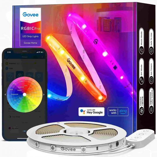 Govee WiFi RGBIC Smart PRO LED pásek 10m - extra odolný