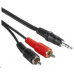 PREMIUMCORD Kabel audio 3,5mm Jack - 2x Cinch 3m (M/M, stereo)