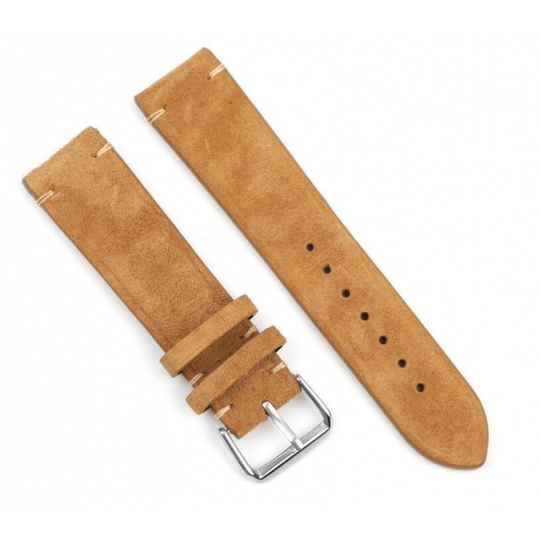 RhinoTech univerzální řemínek Genuine Suede Leather Quick Release 22mm hnědý RhinoTech univerzální řemínek Genuine Suede Leather Quick Release 22mm hnědý