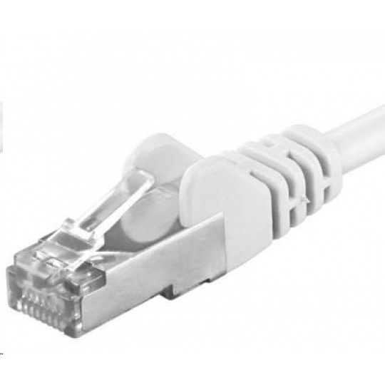 PREMIUMCORD Patch kabel CAT6a S-FTP, RJ45-RJ45, AWG 26/7 5m bílá