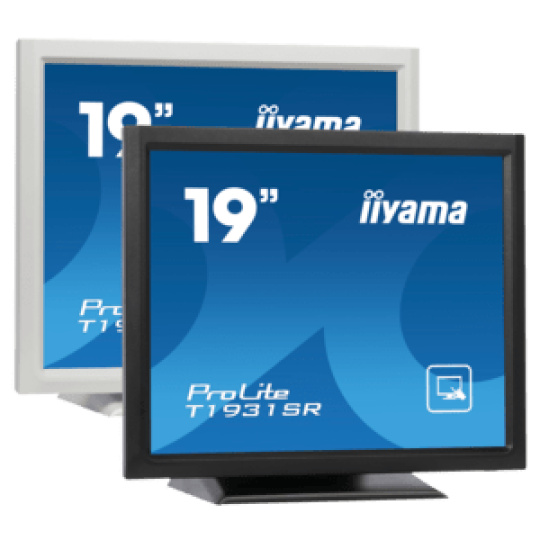 iiyama ProLite T1932MSC-W1SAG, 48.3 cm (19''), Projected Capacitive, 10 TP, kit (USB), black, white