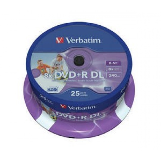 VERBATIM DVD+R Double Layer 8.5GB 8X 50 Pack Spindle