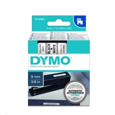 WECARE ARMOR páska pro DYMO S0720680, černá/bílá, 9mm x 7m