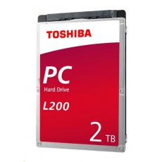TOSHIBA HDD L200 Laptop PC (SMR) 2TB, SATA III, 5400 rpm, 128MB cache, 2,5", 9,5mm, BULK