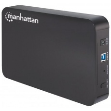 MANHATTAN USB 3.0 3,5" SATA plastikový box na externí HDD, černý
