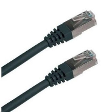 XtendLan patch kabel Cat5E, FTP - 2m, černý XtendLan patch kabel Cat5E, FTP - 2m, černý