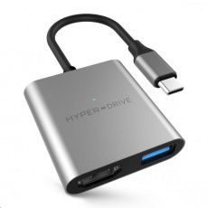HyperDrive 3-in-1 USB-C Hub with 4K HDMI Output - Space Gray HyperDrive 3-in-1 USB-C Hub with 4K HDMI Output - Space Gray