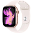 Apple Watch Series 11 GPS + Cellular 42mm Rose Gold Aluminium Case with Light Blush Sport Band - M/L