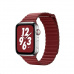 COTEetCI kožený magnetický řemínek Loop Band pro Apple Watch 38 / 40mm červený