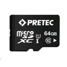 PRETEC SecureDigital Micro SDXC 64GB (Class 10) + SD adapter PRETEC SecureDigital Micro SDXC 64GB (Class 10) + SD adapter