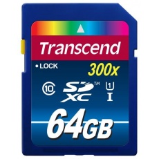 TRANSCEND SDXC karta 64GB Premium, Class 10 UHS-I 300x