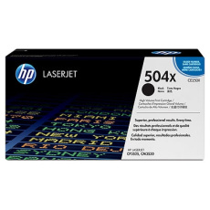 HP 504X Black LJ Toner Cart, CE250X (10,500 pages)