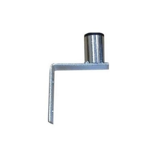 Držák antény na zeď mini, galvanický zinek, délka 8,5cm, výška 5cm Držák antény na zeď mini, galvanický zinek, délka 8,5cm, výška 5cm