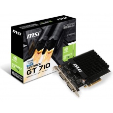 MSI VGA NVIDIA GeForce GT 710 2GD3H H2D , GT710, GDDR3 2GB, 2xDVI, miniHDMI, pasiv MSI VGA NVIDIA GeForce GT 710 2GD3H H2D , GT710, GDDR3 2GB, 2xDVI, miniHDMI, pasiv