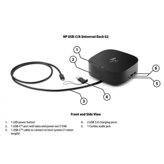 HP Dock - USB-C/A Universal Dock G2