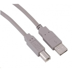 Hama USB kábel typ A-B, 3 m, šedý, nebalený Hama USB kábel typ A-B, 3 m, šedý, nebalený