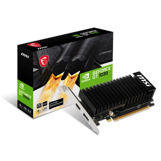 MSI VGA NVIDIA GeForce GT 1030 4GHD4 LP OC, GT 1030, 4GB DDR4, 1xDP, 1xHDMI MSI VGA NVIDIA GeForce GT 1030 4GHD4 LP OC, GT 1030, 4GB DDR4, 1xDP, 1xHDMI