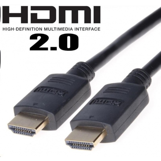 PREMIUMCORD Kabel HDMI 2.0 High Speed + Ethernet, zlacené konektory, 7,5m