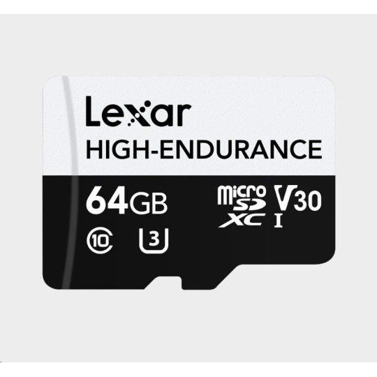 Lexar microSDXC High-Endurance UHS-I/U3/10 R100/W35 (V30) 64GB