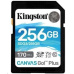 Kingston MicroSDXC karta 256GB Canvas Go! Plus, R:170/W:90MB/s, Class 10, UHS-I, U3, V30, A2