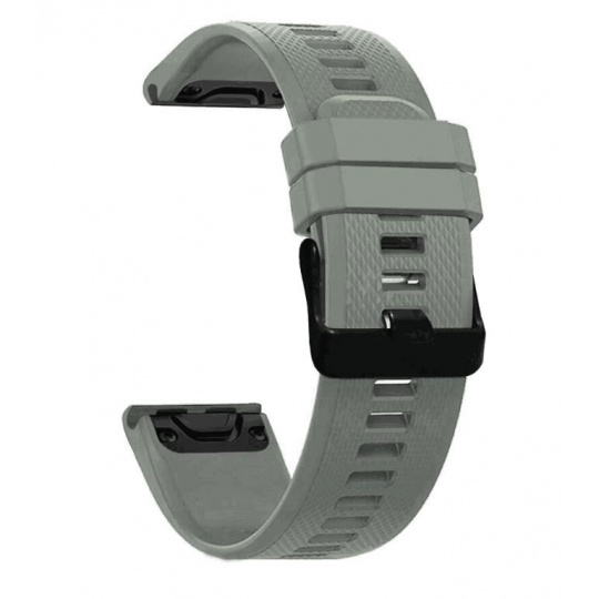 RhinoTech řemínek pro Garmin QuickFit sportovní silikonový 22mm šedý RhinoTech řemínek pro Garmin QuickFit sportovní silikonový 22mm šedý