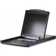 ATEN 8-port KVM PS/2+USB, OSD, rack, 19" LCD, touchpad, klávesnice