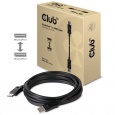 Club3D Kabel certifikovaný DisplayPort 1.4 HBR3, 8K60Hz (M/M), černé koncovky, 4m, 24 AWG