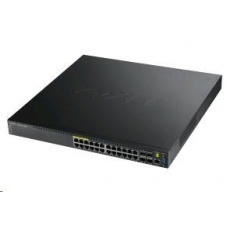 Zyxel XGS3700-24HP 28-port Gigabit L2+ Managed PoE Switch, 24x gigabit RJ45, 4x 10G SFP+, 802.3at, 460W Zyxel XGS3700-24HP 28-port Gigabit L2+ Managed PoE Switch, 24x gigabit RJ45, 4x 10G SFP+, 802.3at, 460W