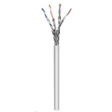 Intellinet Cat6A SFTP kabel, drát 100m, 23AWG, LSOH, šedý