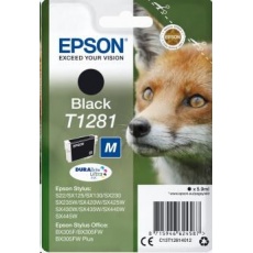 EPSON ink čer Singlepack "Liška" Black T1281 DURABrite Ultra Ink (5,9 ml)