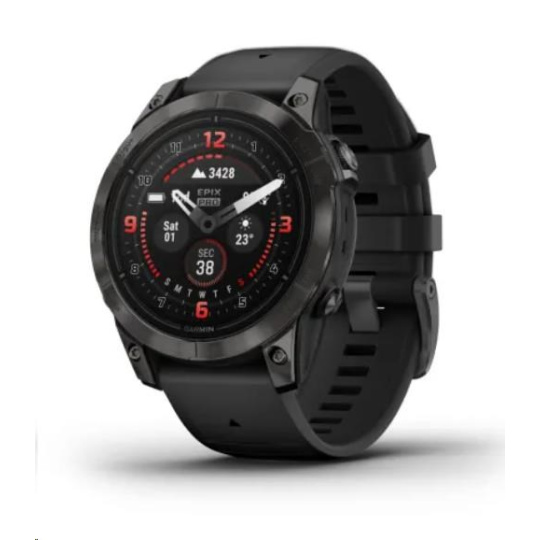 BAZAR - Garmin Epix Pro Sapphire 47 mm - Carbon Gray DLC titanium with black silicone band, EU - použité BAZAR - Garmin Epix Pro Sapphire 47 mm - Carbon Gray DLC titanium with black silicone band, EU - použité