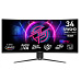 MSI LCD MPG 346CQRF X24, 34", VA, 3440x1440, 240Hz, 0.5ms, HDMI, DP, USB, VESA, Audio, Black