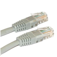 XtendLan patch kabel Cat6, UTP - 0,25m, šedý (prodej po 10 ks)