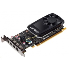 NVIDIA Quadro P1000 4GB GDDR5 2500MHz, 4x miniDisplayPort 1.4, 2x adapter mDP->DP, PCIe 16x, low profile NVIDIA Quadro P1000 4GB GDDR5 2500MHz, 4x miniDisplayPort 1.4, 2x adapter mDP->DP, PCIe 16x, low profile