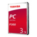 TOSHIBA HDD P300 Desktop PC (CMR) 3TB, SATA III, 7200 rpm, 64MB cache, 3,5", RETAIL