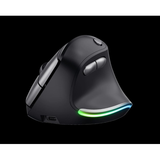 TRUST myš Bayo Ergo Wireless Mouse Eco, RGB