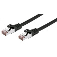 C-TECH kabel patchcord Cat6, FTP, černý, 0,5m